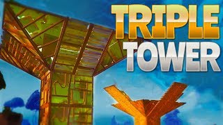 TRIPLE TOWER (Fortnite Battle Royale) | rhinoCRUNCH