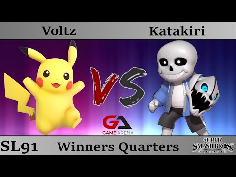 SmashLAN'd 91 - Winners Quarters: Voltz (Pikachu) vs Katakiri (Sans Mii Gunner)