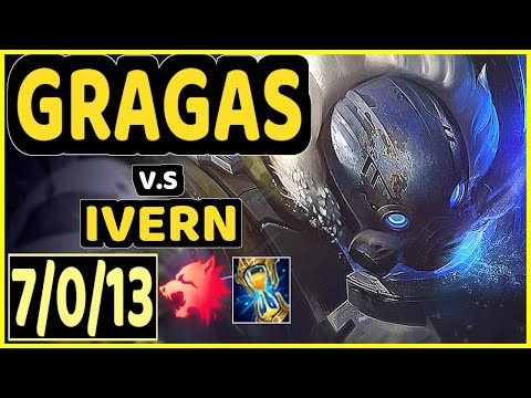 LAMABEAR (GRAGAS) vs IVERN - 7/0/13 KDA JUNGLE CHALLENGER GAMEPLAY - EUW