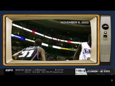 Ricky Davis dunk between the legs in game - 8 November 2002