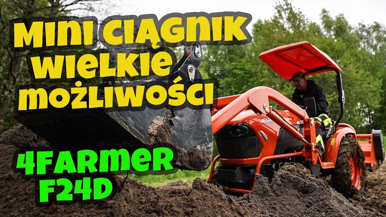 Mały ciągnik w rozsądnej cenie :: 4FARMER B2601 + ładowacz czołowy :: Traktor.com.pl