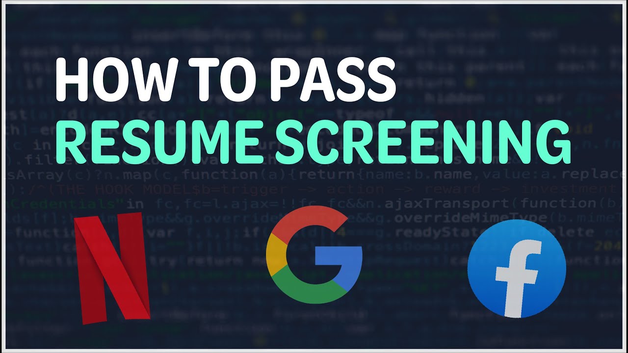 How to Pass Resume Screening for Software Engineering