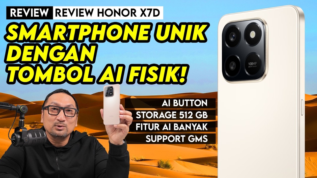 Review HONOR X7d - Smartphone Unik Dengan Tombol AI Fisik!