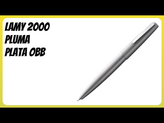 Vídeo relacionado con Lamy 2000 plata pluma - elegante con cuerpo de acero inoxidable pulido mate - plumín de oro de 14 quilates parcialmente platinado - tamaño del plumín OB