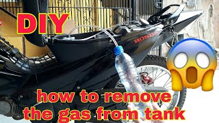 How to remove the gas from tank /very easy😀😀👍