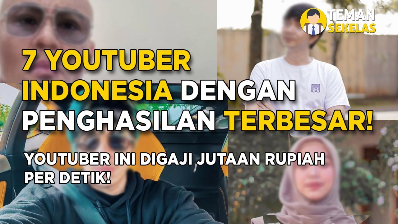 GAJINYA MILIARAN PER BULAN!! Inilah 7 Youtuber Indonesia Dengan Penghasilan Tertinggi