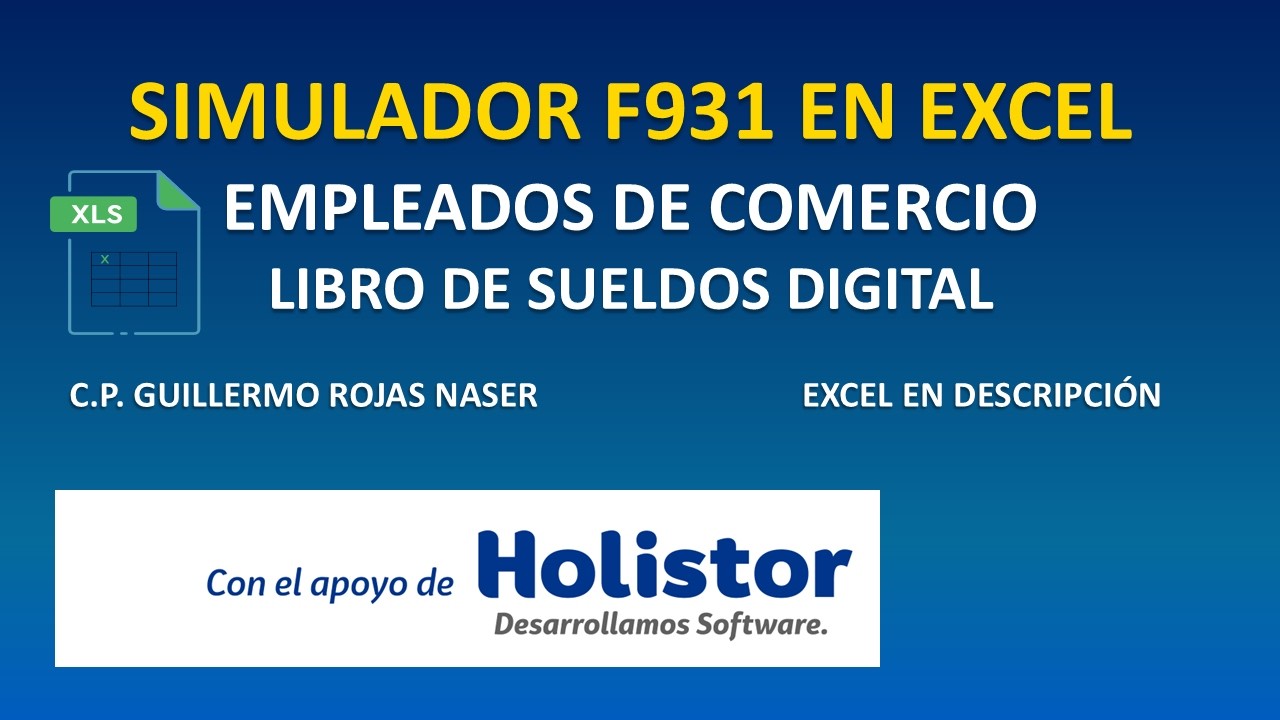 F931 simulador en Excel: empleados de comercio LSD ARCA