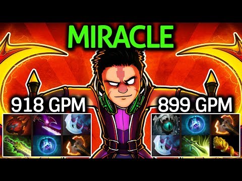 Miracle- Dota 2 [Anti Mage] 2 Game WTF Farming!