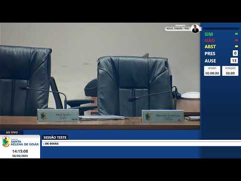 Transmissão ao vivo de Câmara Municipal de Santa Helena de Goiás