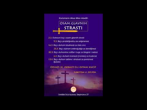 Misa Mladih Osijek "Boj s duhom tromosti za hrabrost" 06.04.2019