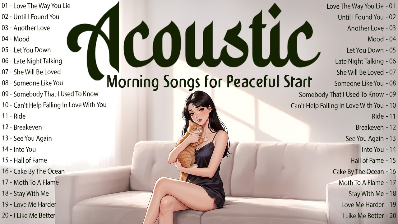 Morning Acoustic Love Songs ✨ English Songs with Lyrics 2026 for Peaceful Start and Good Mood