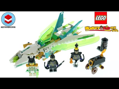 Vidéo LEGO Monkie Kid 80041 : Le jet dragon de Mei