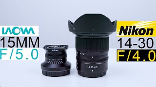 Laowa 15MM F5 Cookie Lens Vs Nikon 14 - 30 F4 | Nikon ZF | Best Prime Wide Angle