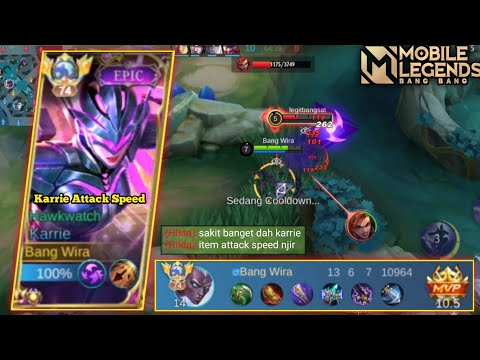 INILAH AKIBATNYA APABILA HILDA  MEN ZONING KARRIE ATTACK SPEED ! AUTO GAK DI KASIH AMPUN - MLBB
