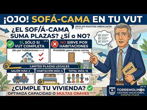 Sofá Cama VUT Andalucía: ¿Suma Plazas Legales? — Torremolinos Gestión Vacacional