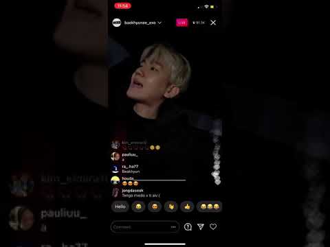 BAEKHYUN |  Driving Late and Singing on IG Live!  | 1/14/21
