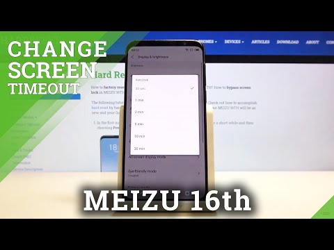 How to Set Up Sleep Time of MEIZU 16TH - Timeout