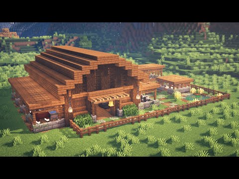 Minecraft | How to Build a Barn for Animals (READ DESCRIPTION)