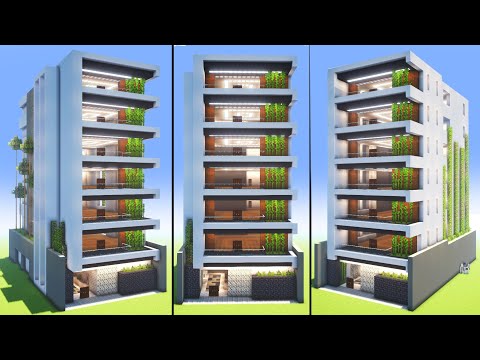 Minecraft Tutorial - How to make a Modern Building - Modern Building
