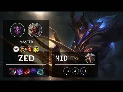 Zed Mid vs Sett - KR Master Patch 10.14