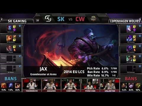 SK Gaming vs Copenhagen Wolves | Season 4 EU LCS Spring 2014 Super Week W11D2 G5 | SK vs CW