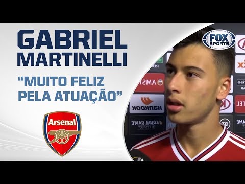 FALA, GABIGOAL! Sensação do Arsenal dá entrevista após marcar dois gols da Europa League