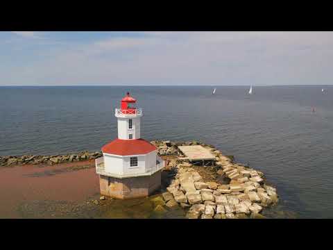 The unique Indian Head Lighthouse, Prince Edward Island, Canada