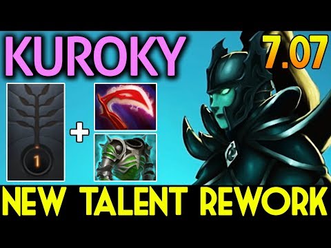 New Talent Rework ! 100% Crit 24 Kills Phantom Assassin by Kuroky Dota 2 7.07