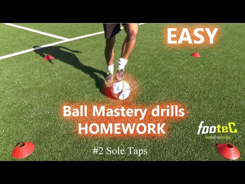 Soccer Drills Homework -  Ball Mastery & Coerver Coaching at Home EASY!!