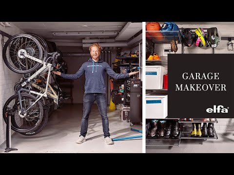 Functional storage in the garage for mountain biking and outdoor