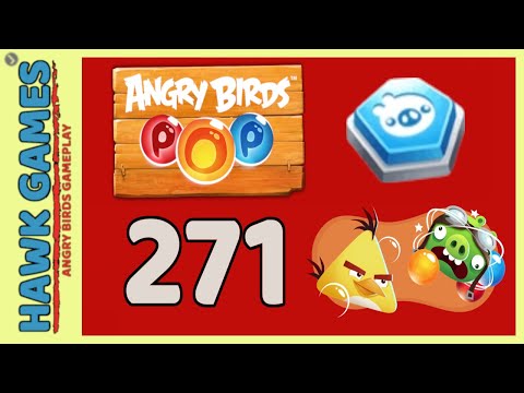 Angry Birds Stella POP Bubble Shooter Level 271 - Walkthrough, No Boosters