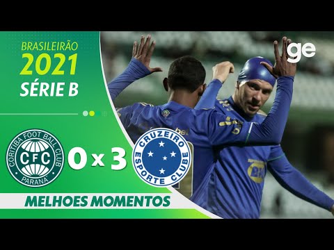 Gols e lances de Coritiba x Cruzeiro
