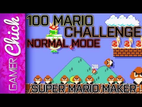 ❋ Super Mario Maker - 100 Mario Challenge (Normal) - Part 2 - CLASSIC BOSS LVL (WiiU) w/GamerChick
