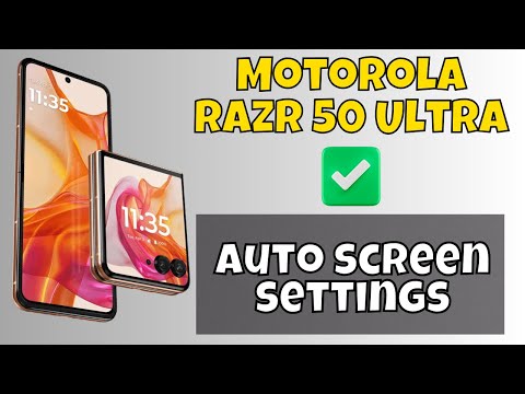 Auto Rotate Screen Motorola Razr 50 Ultra || How to use auto screen || Auto screen settings #latest