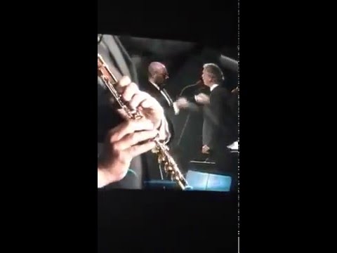 Andrea Griminelli and Andrea Bocelli play Rota's Il Padrino Brucia la Terra, live in Abu Dhabi April