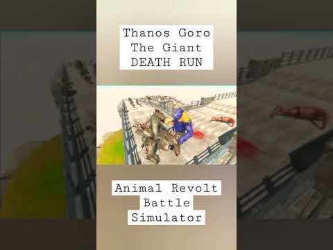 Thanos Goro The Giant DEATH RUN Animal Revolt Battle Simulator #arbsgameplay #arbs #short #shorts