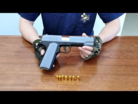 Colt M1911 Automatic Shell Ejecting Blowback Blaster Toy Gun Unboxing and Review 2022