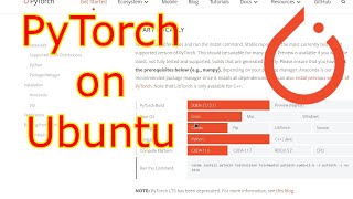 How to install PyTorch on Ubuntu 22.04 with Nvidia graphics card