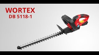 Cordless hedge trimmer WORTEX DB 5118-1