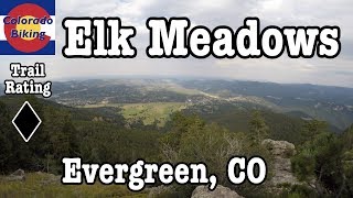 A tour of Elk Meadows including Bergen Peak, Too Long and other trails