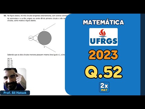 Resolução Matemática UFRGS 2023 - Questão 52 | Matemática em Dobro