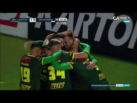 Defensa y Justicia vs. Sacachispas: el gol de Carlos Rotondi (1-0)