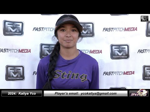 2024 Kaliya Yco Athletic Middle Infielder Softball Skills Video - San Jose Sting