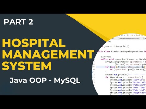 Hospital Management System Using Java Object Oriented Programming Oop Part 2
