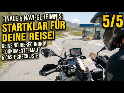 DEIN NAVI ZERSTÖRT DEINE TOUR! 😱 (Außer du machst das...)"! 🚫Wichtige Dokumente der Motorradreise