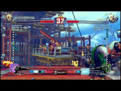 OS Nouryu (Gouken) VS pekosu menace (Refus) - SSF4 AE 2012  720HD