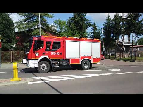 Wyjazd kompanii do usuwania skutków po powodzi błyskawicznej w powiecie przemyskim.