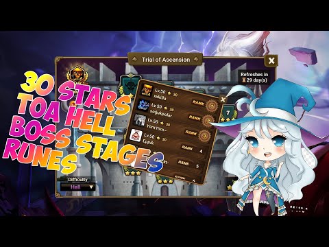 FULL 30 STARS TOA HELL FLOOR 1-10 june/July 2022 Rotation / Summoners War