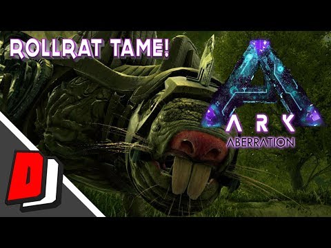ARK ABERRATION - HOW TO TAME A ROLL RAT (ROLL RAT TAME!!)
