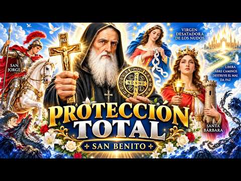 ORACIÓN PODEROSA A SAN BENITO, SAN JORGE Y SANTA BÁRBARA 🙏 PROTECCIÓN, PAZ Y CAMINOS ABIERTOS